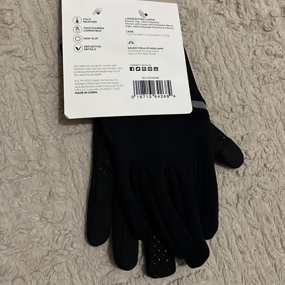 GAIAM cold weather running gloves, New in original packaging, Size L/XL - Picture 7 of 16